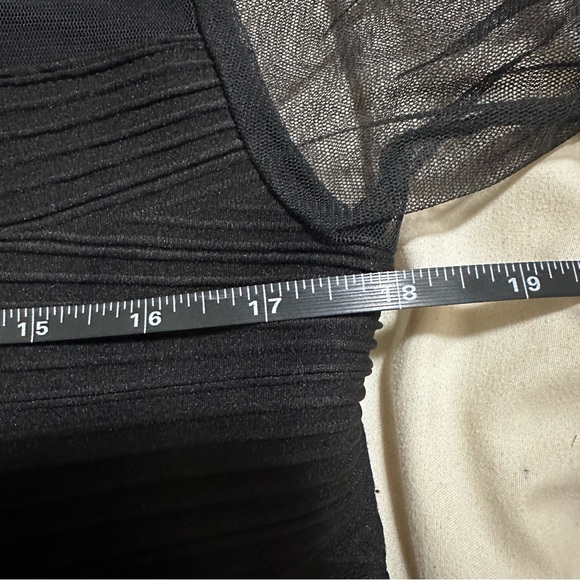 ❤️ $10 Flash Sale TopShop Sheer & faux leather top - Picture 6 of 9